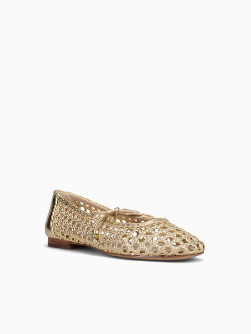Marcie Amber Gold Leather Gold / 5 / M