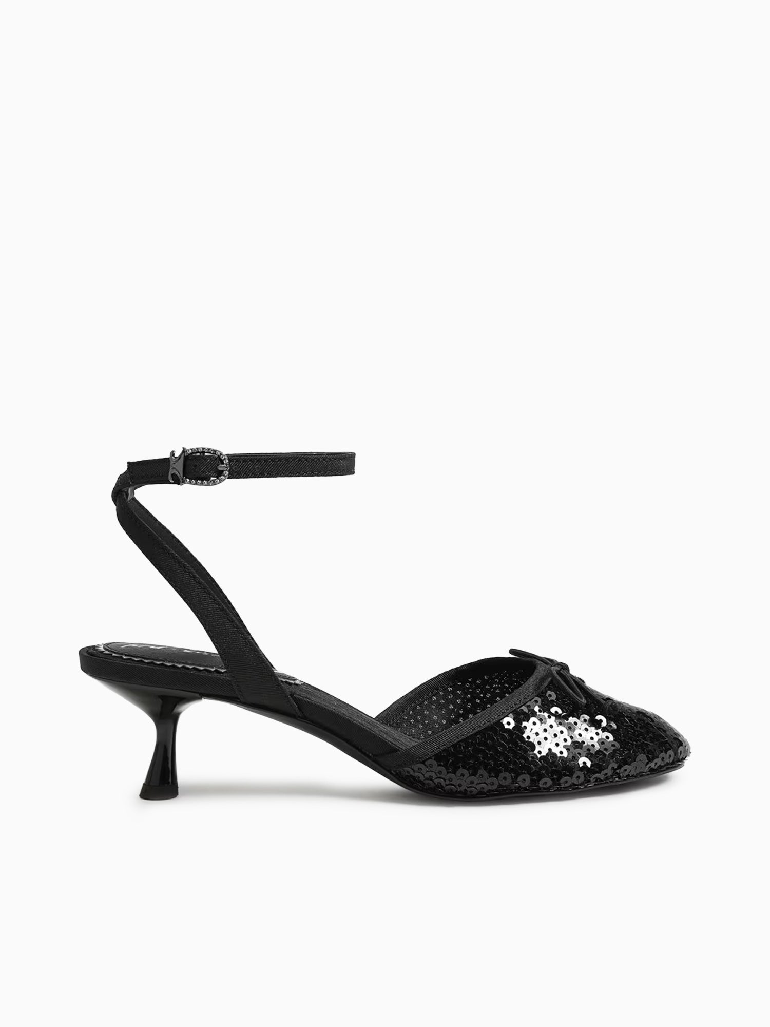 Rosetta Black Sequins Fabric Black / 5 / M