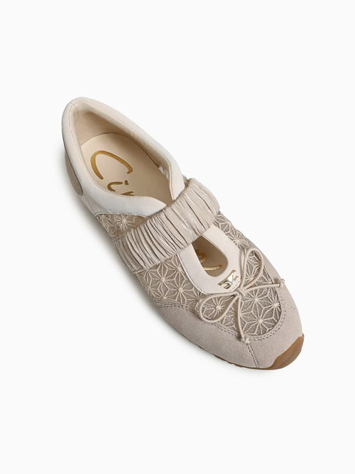 Nara Mesh Vanila Bean Mesh Suede Off White / 5 / M