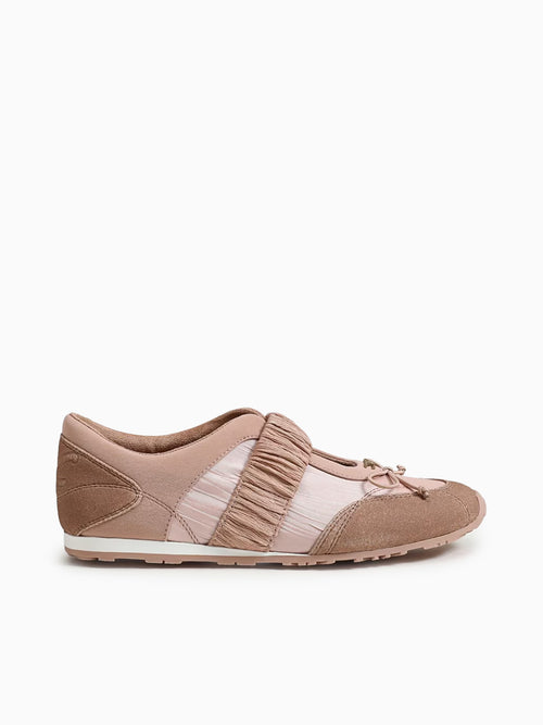 Nara Ballet Blush Multi Satin Suede Beige / 5 / M