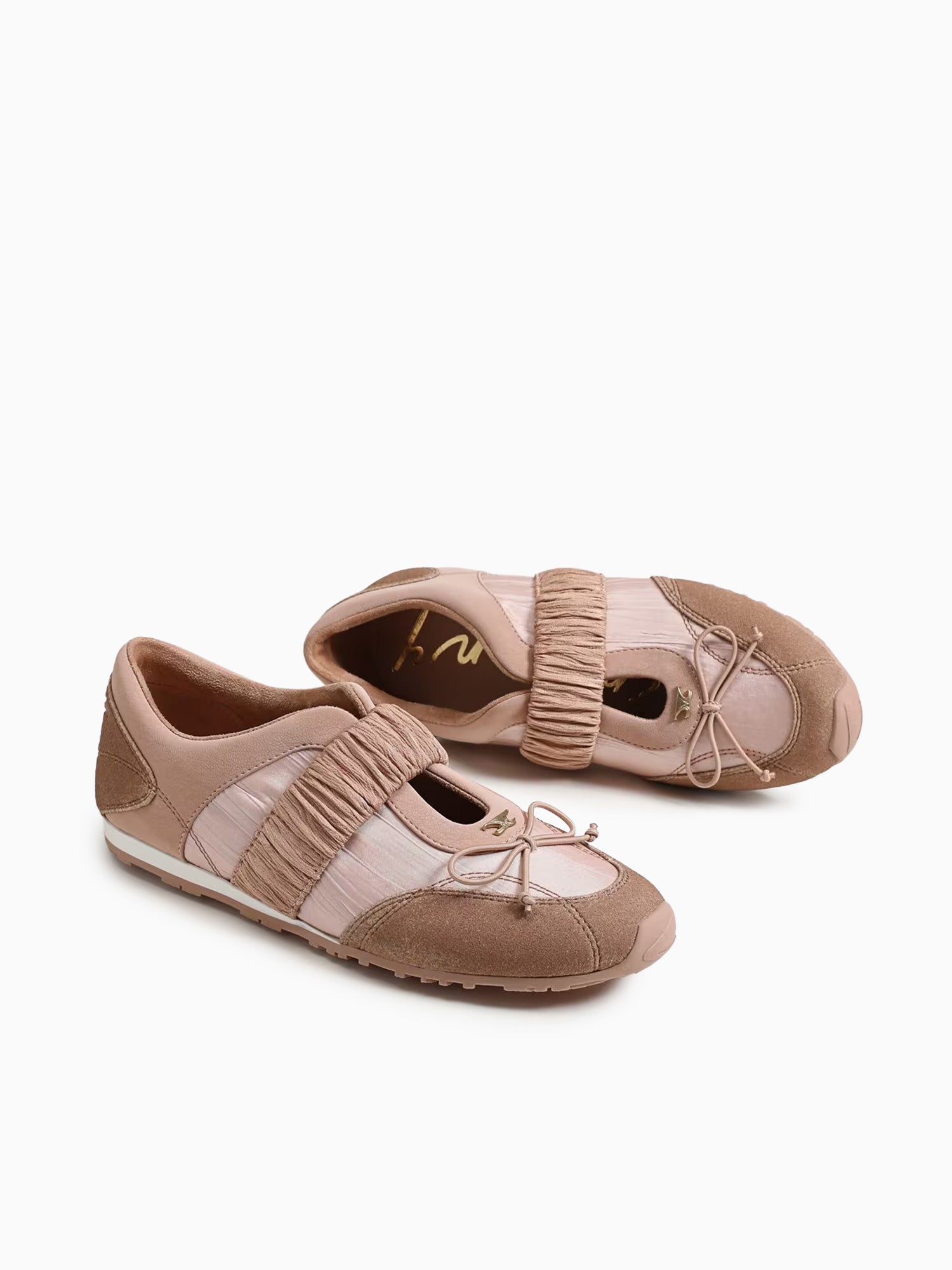 Nara Ballet Blush Multi Satin Suede Beige / 5 / M