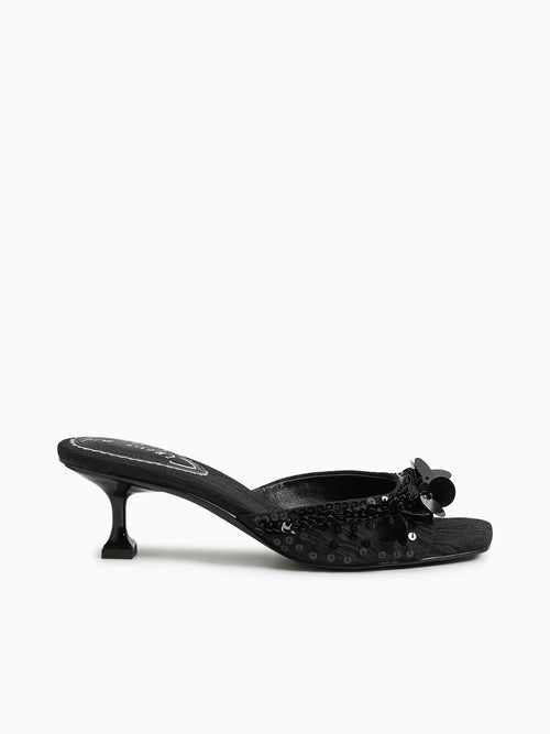Juliana Black Sequins Fabric Black / 5 / M