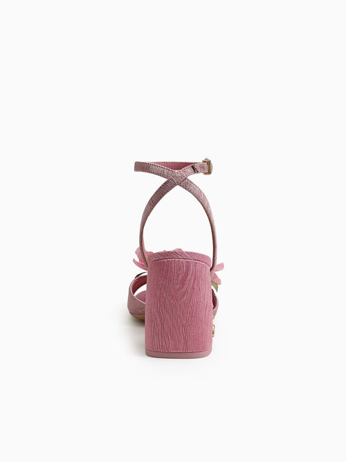 Aria Flower Rosette Blush Fabric Pink / 5 / M