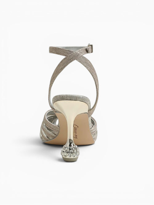 Giana Champagne Silver Fabric Silver / 5 / M