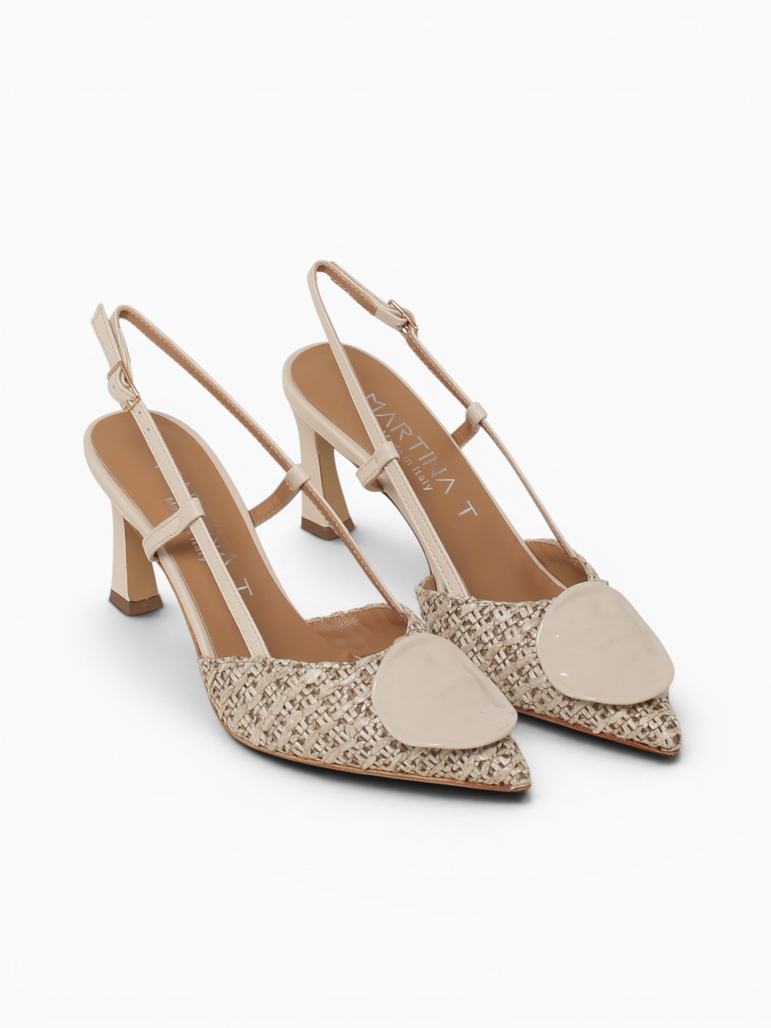 Miriana Milk 896 nappa Rafia Off White / 36 / M