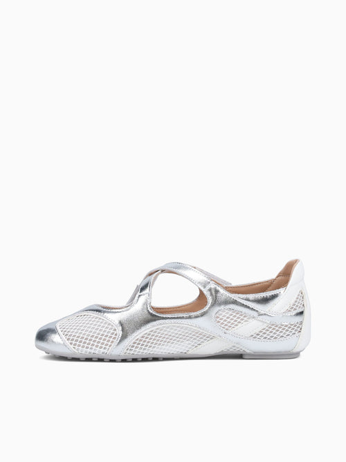 Miriam Argento Bianco pelle Grey / 5 / M