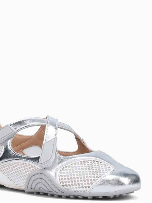 Miriam Argento Bianco pelle Grey / 5 / M