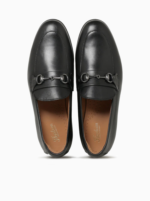 Modena Moc Toe Bit Black Leather Black / 7 / M