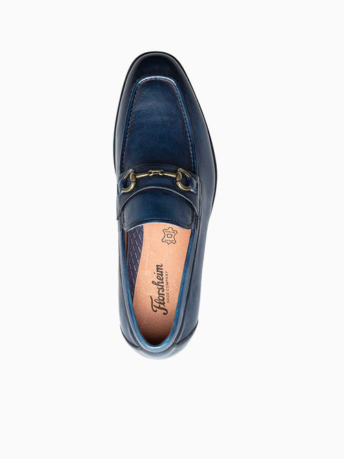 Zaffiro Moc Toe Bit Ii Navy Leather Navy / 7 / M