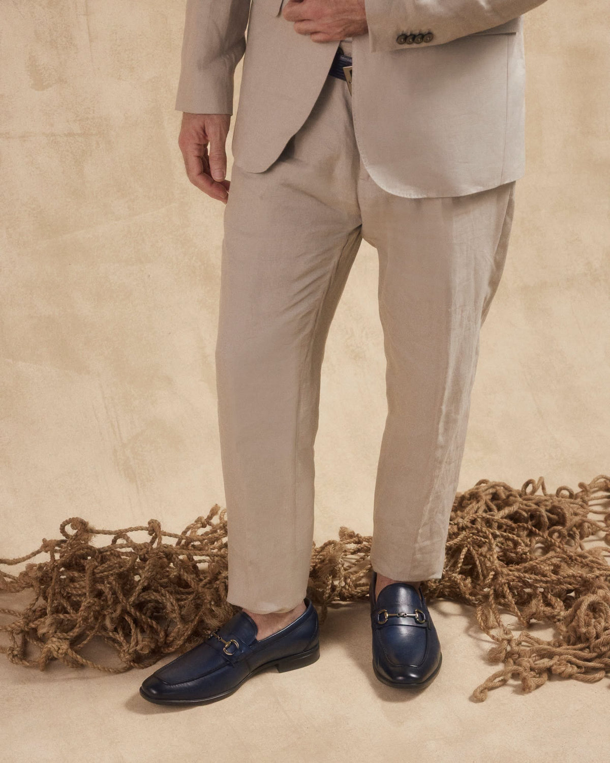 Zaffiro Moc Toe Bit Ii Navy Leather