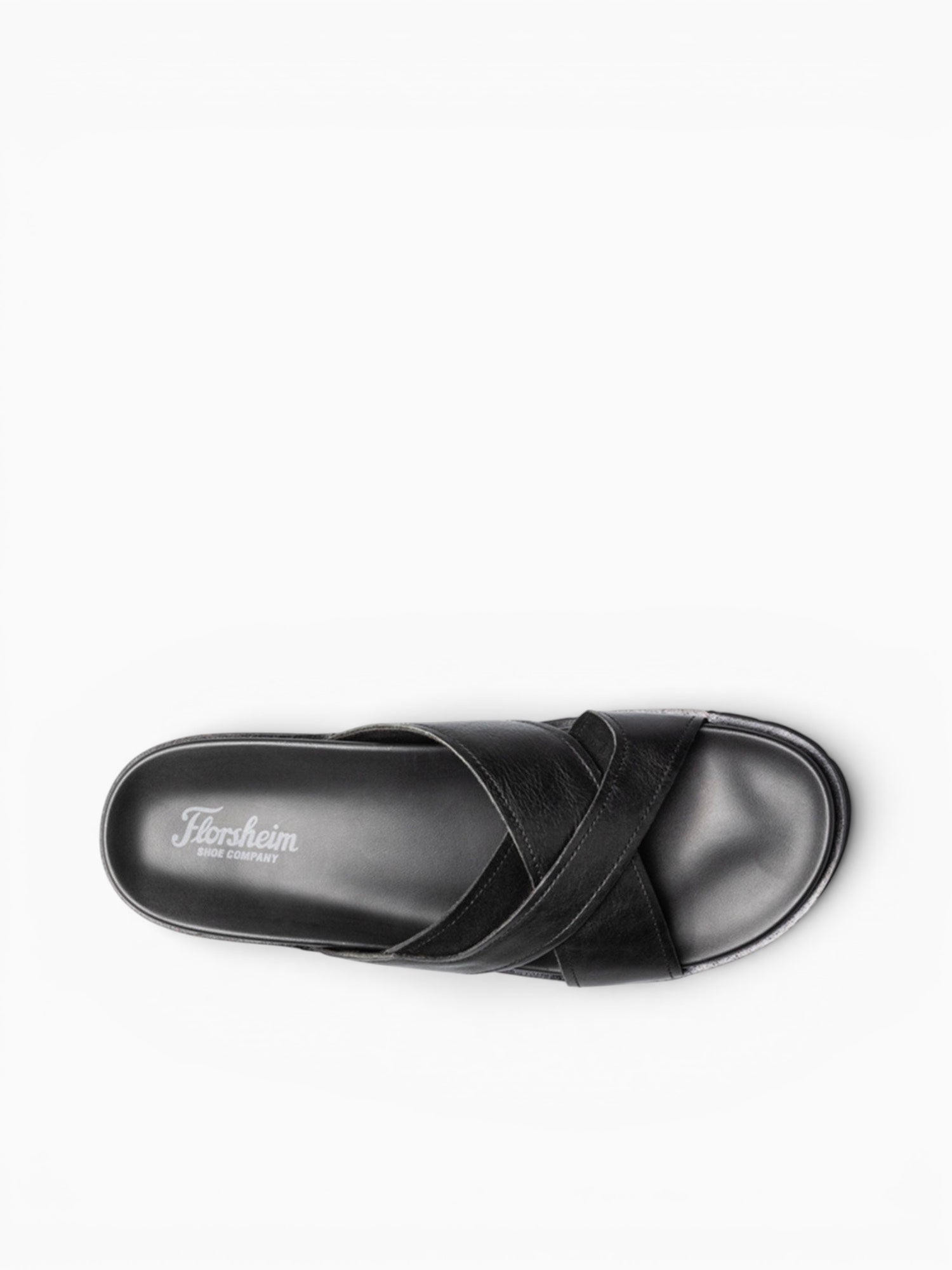 Bayside Cross Strap Black Leather Black / 7 / M