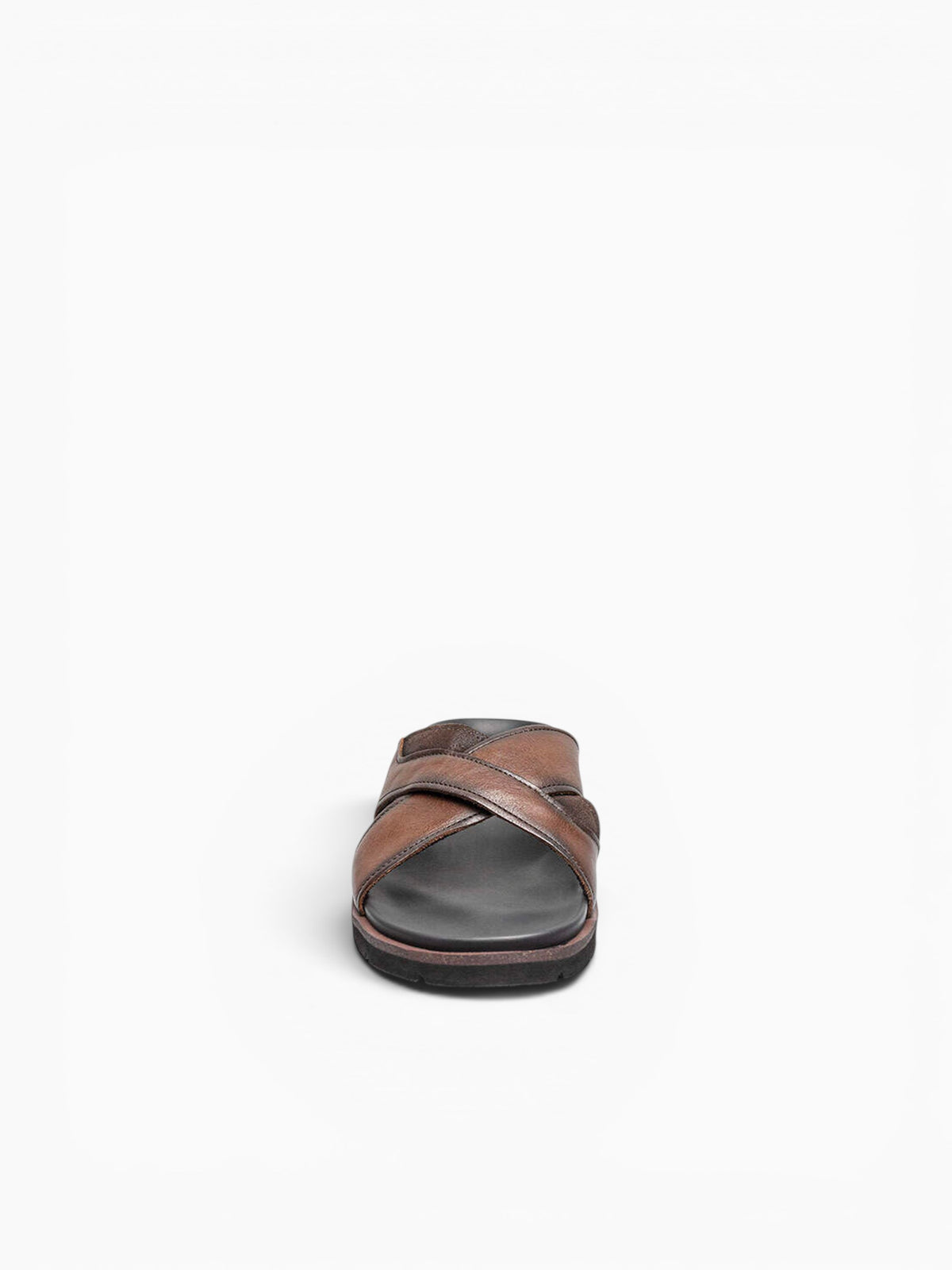 Bayside Cross Strap Brown Leather Brown / 7 / M