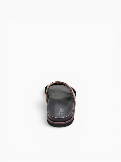Bayside Cross Strap Brown Leather Brown / 7 / M
