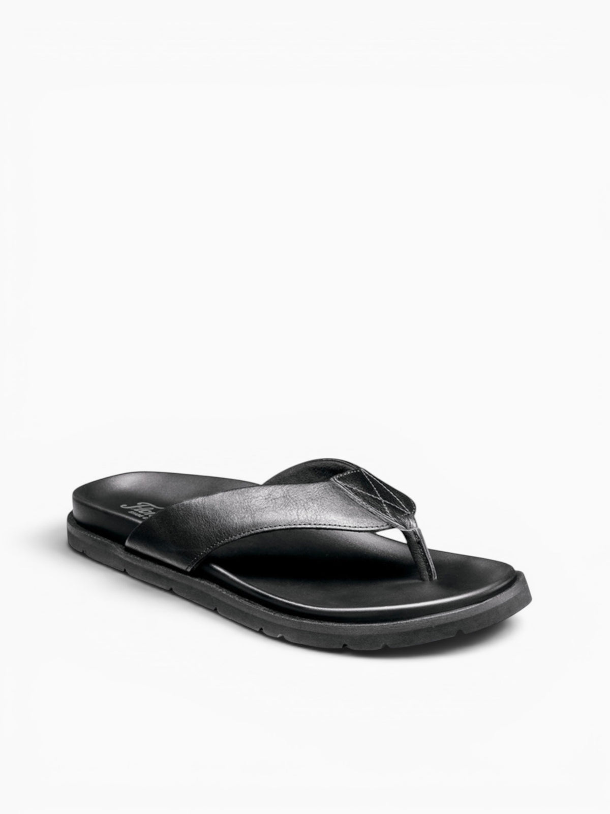 Bayside Thong Black Leather Black / 7 / M