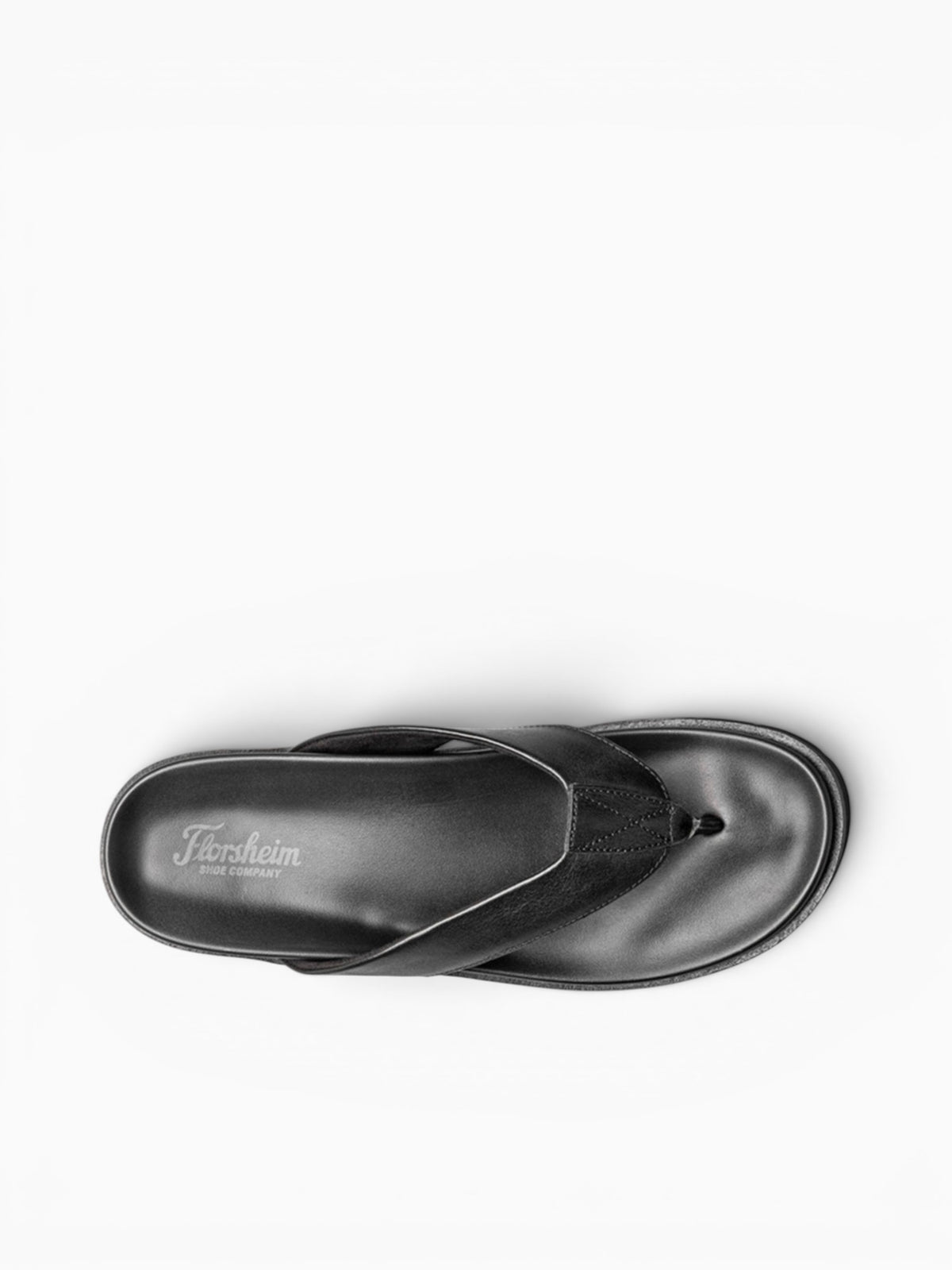 Bayside Thong Black Leather Black / 7 / M