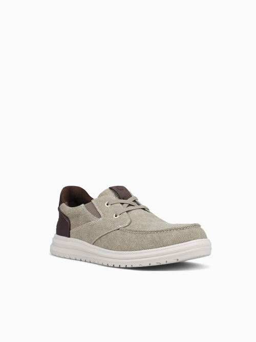 Brew City Canvas Moc Toe Stone Multi Can Beige / 7 / M
