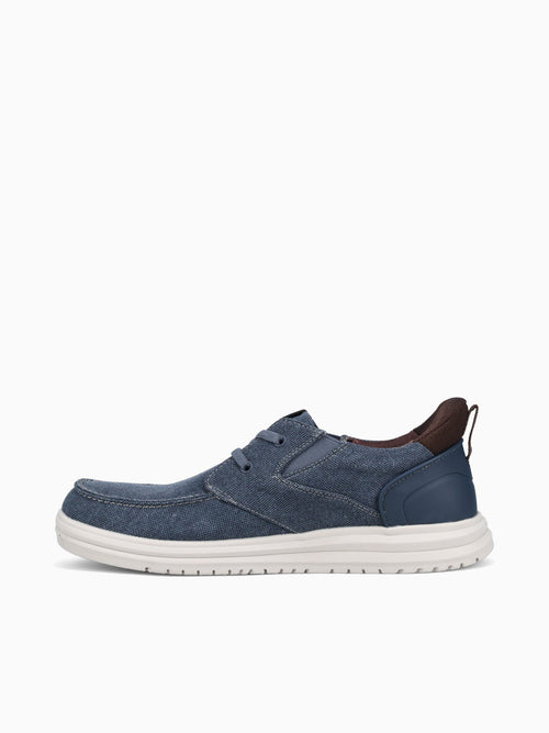 Brew City Canvas Moc Toe Navy Multi Can Navy / 7 / M