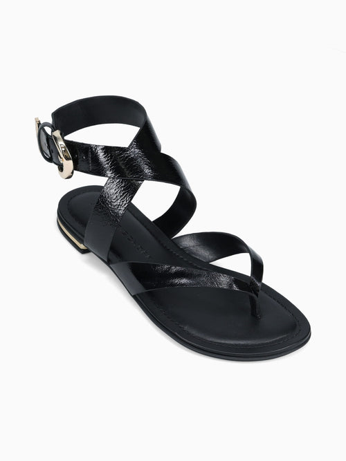 Joeleana Preto Couro Crinkle Black / 5 / M