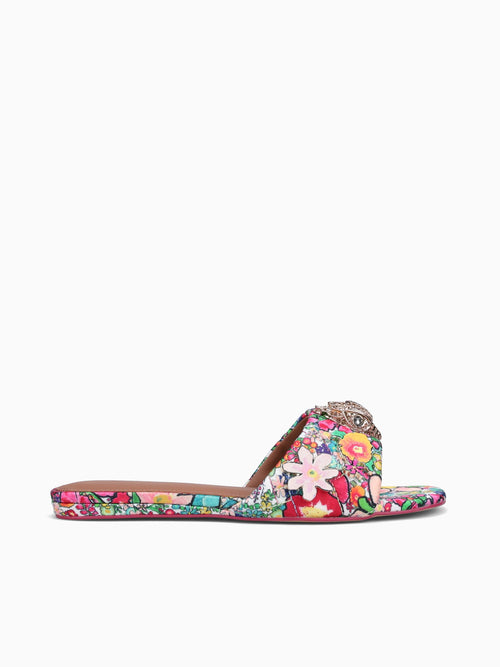 Kensington Flat Sandal White Other fabr Multi / 5 / M