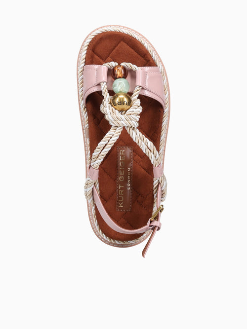 Orson Rope Pale Pink Leather Beige Multi / 5 / M