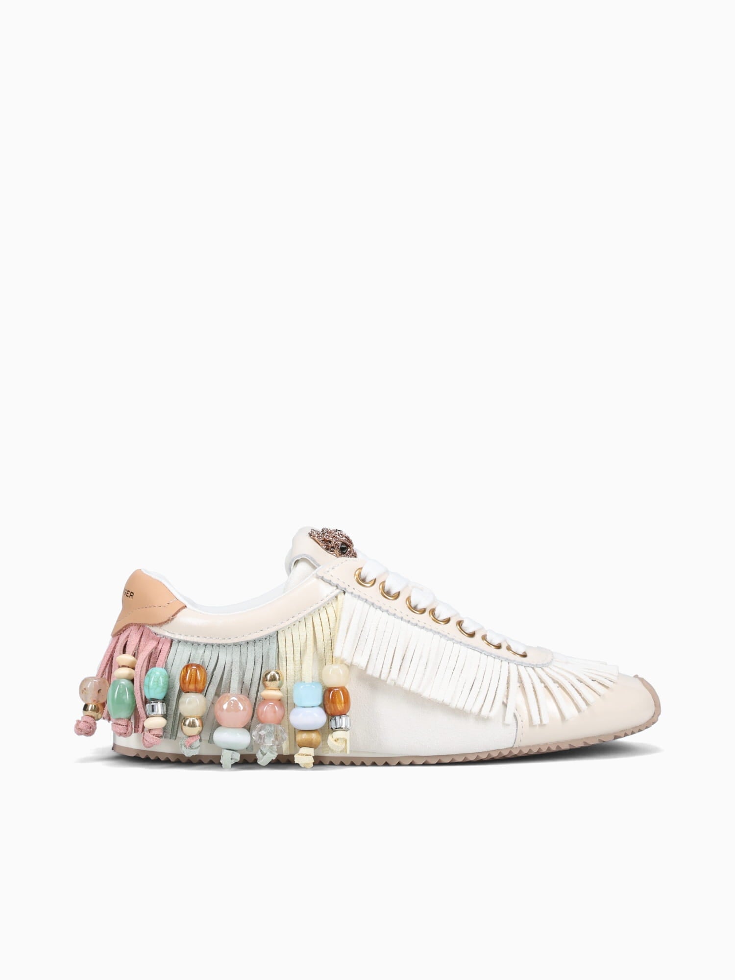 Islington Beaded Tassel Cream Combo Lea White Multi / 5 / M