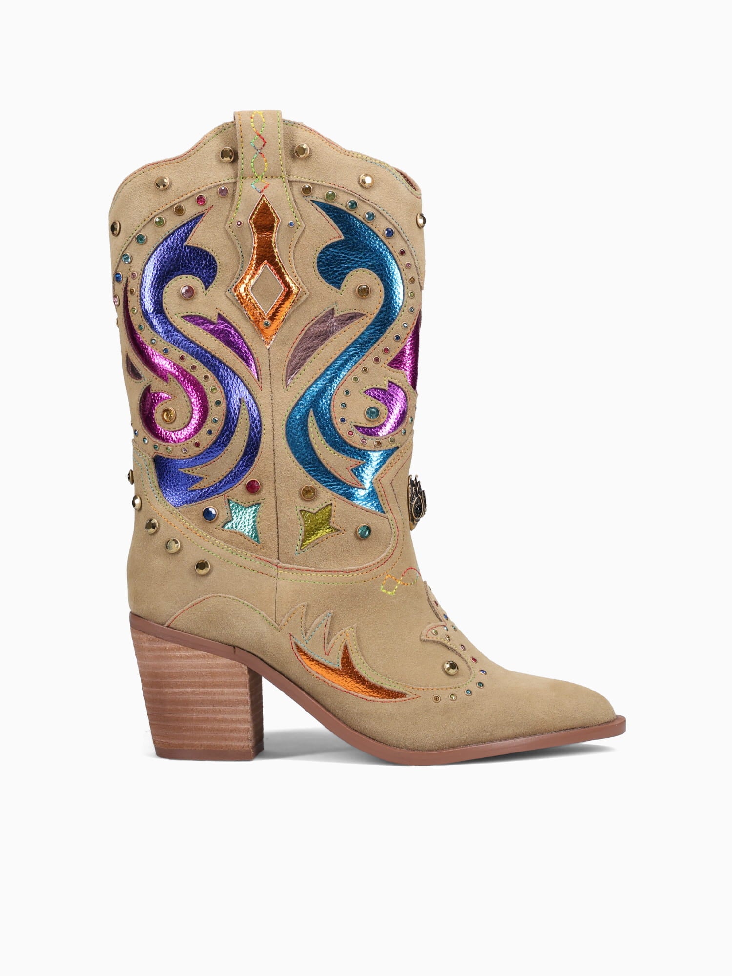 Kensington Cowboy Boot Camel Combo sde L Multi / 5 / M