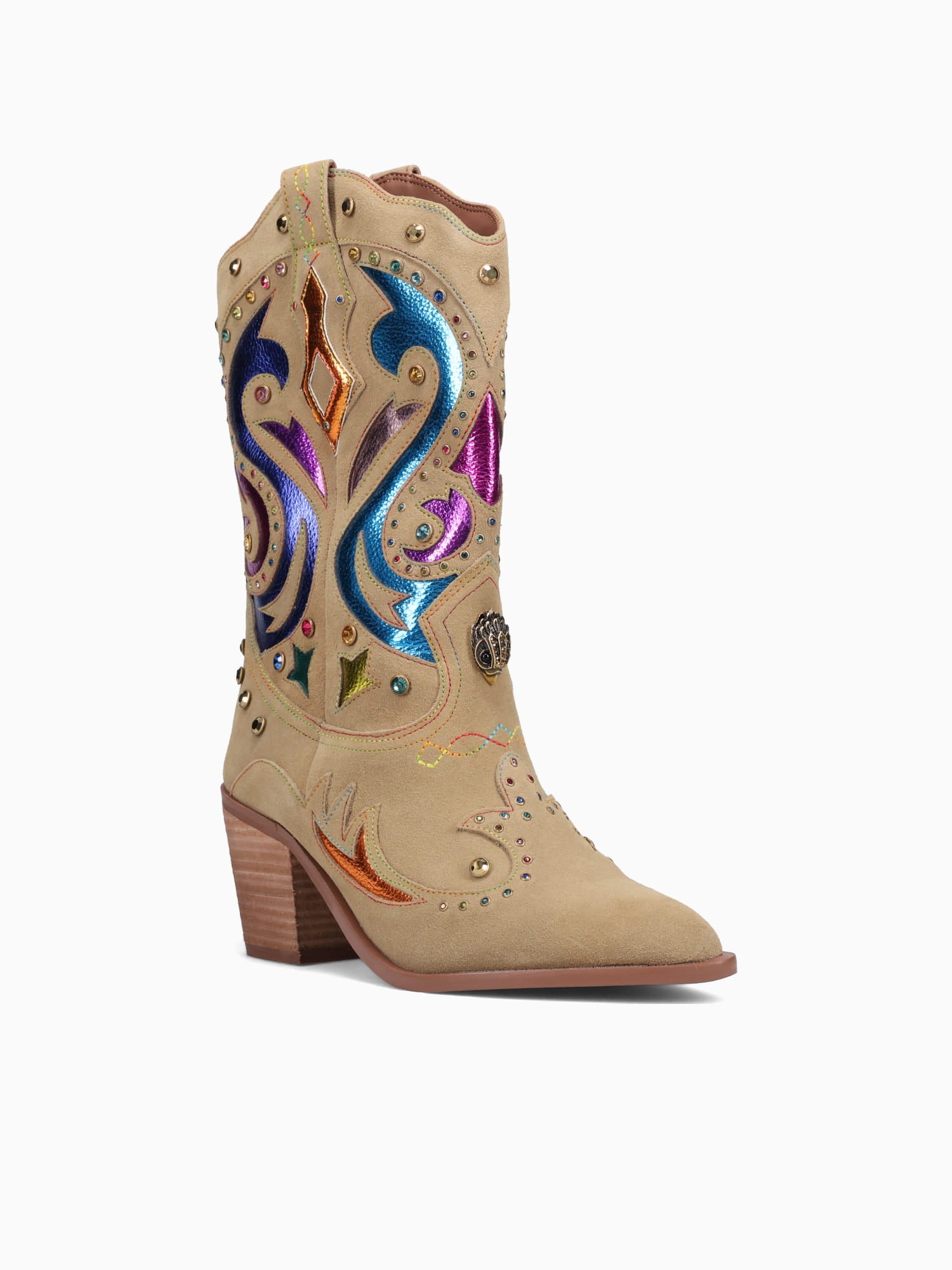 Kensington Cowboy Boot Camel Combo sde L Multi / 5 / M
