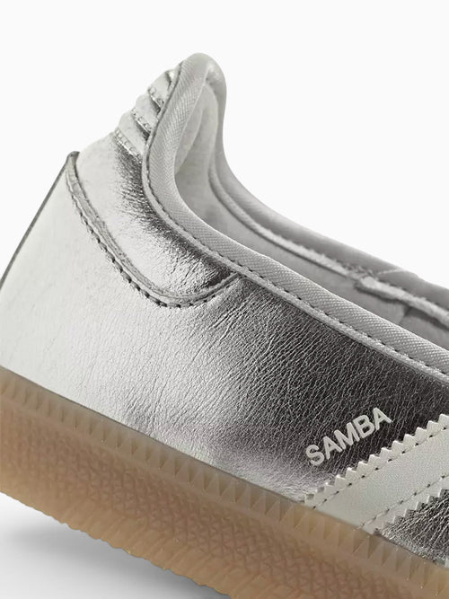 Samba Jane W Silver White leather Silver / 5 / M