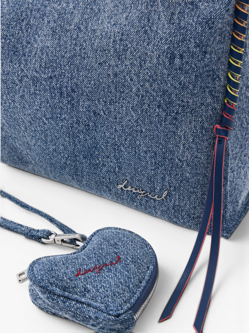 Shoulder Bag 5005 Denim Straw