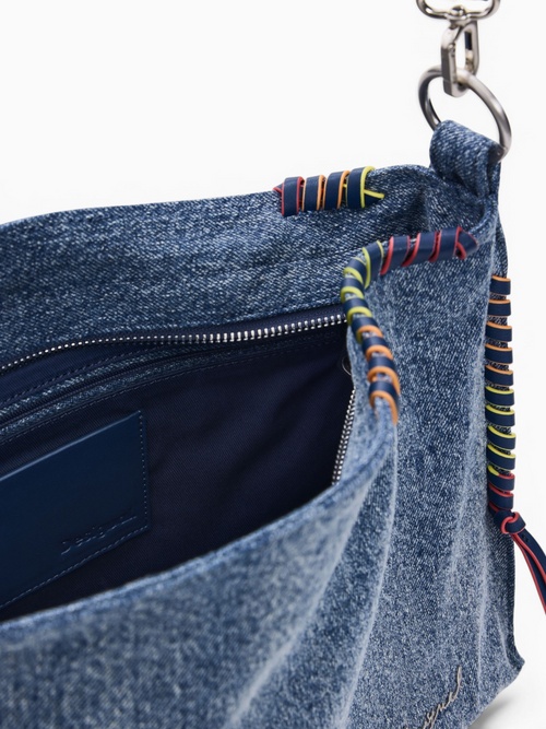 Shoulder Bag 5005 Denim Straw