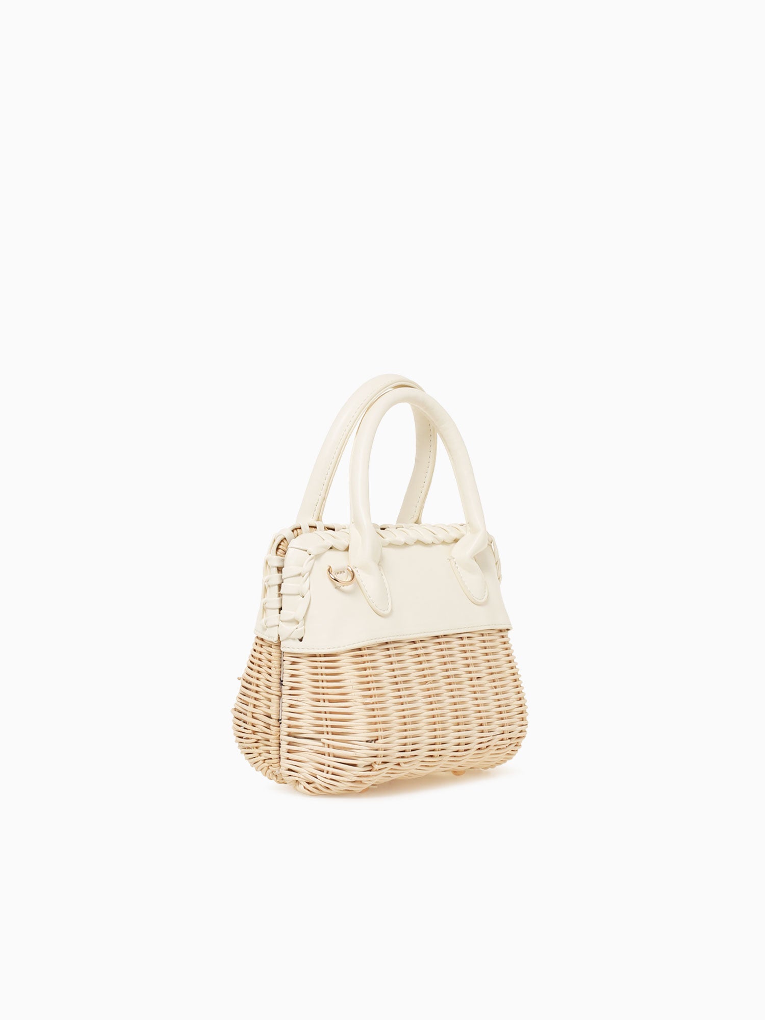 Maya Top Handle White White