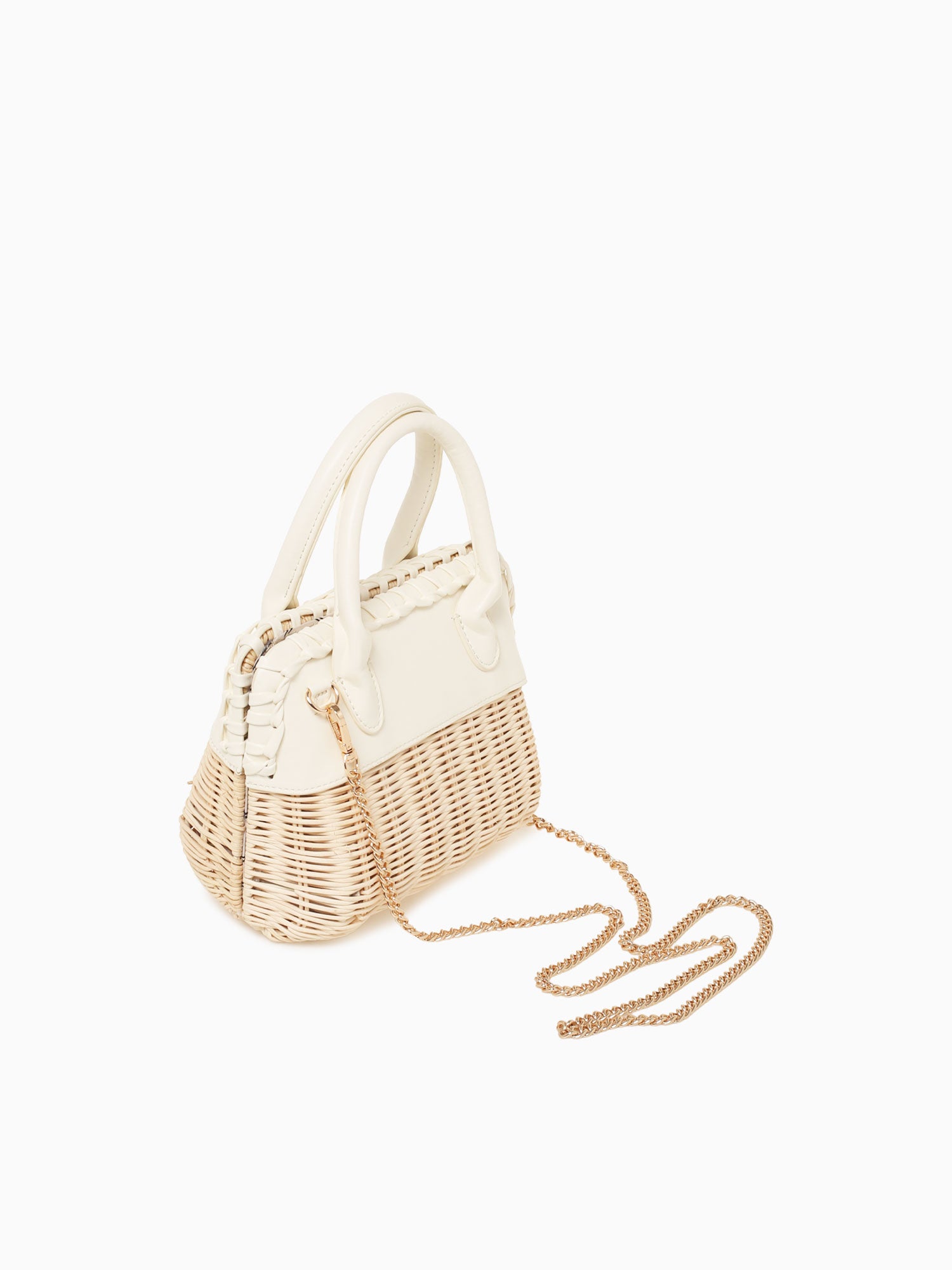 Maya Top Handle White White