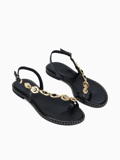 Kaia Black Leather Black / 36 / M