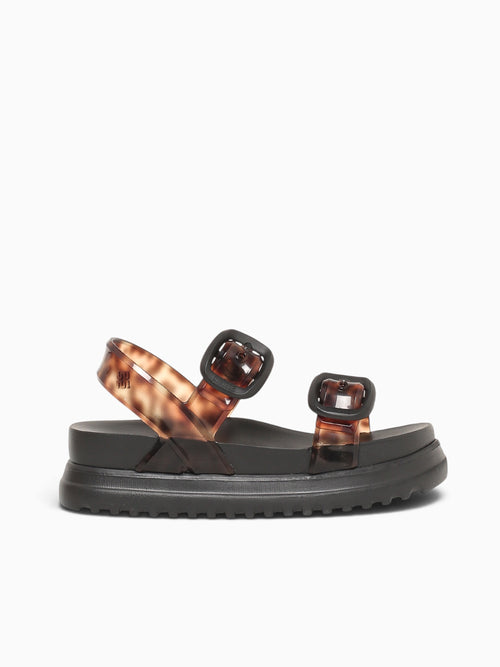 Cozy Sandal Platform Black Brown jelly Black / 5 / M