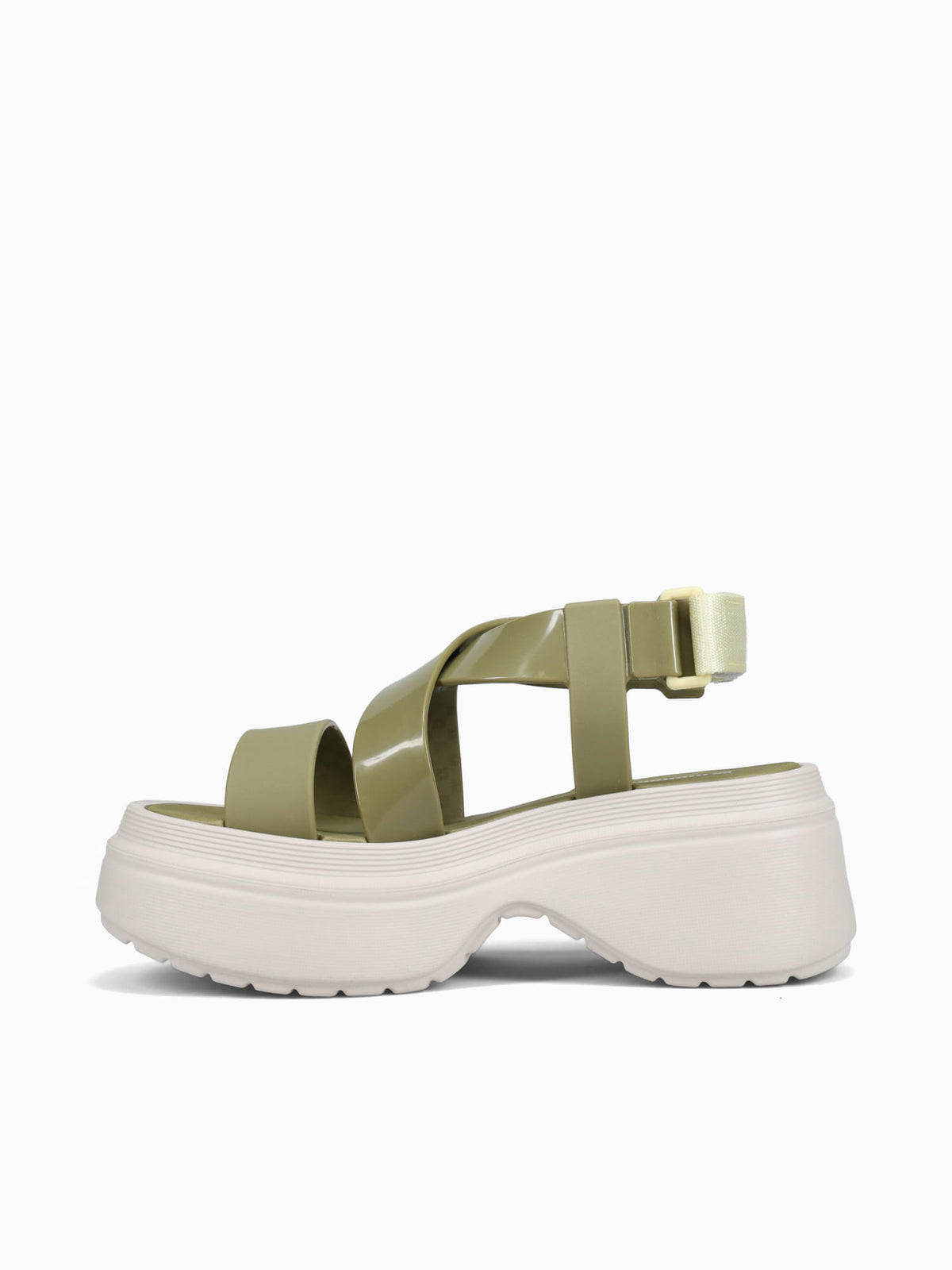 Stand Platform Green Beige jelly Dark Green / 5 / M
