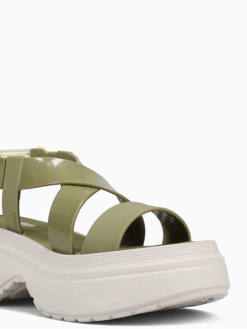 Stand Platform Green Beige jelly Dark Green / 5 / M
