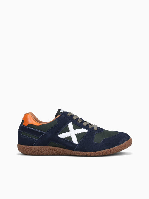 Goal Navy Verde Naranja suede Fabric Navy / 40 / M