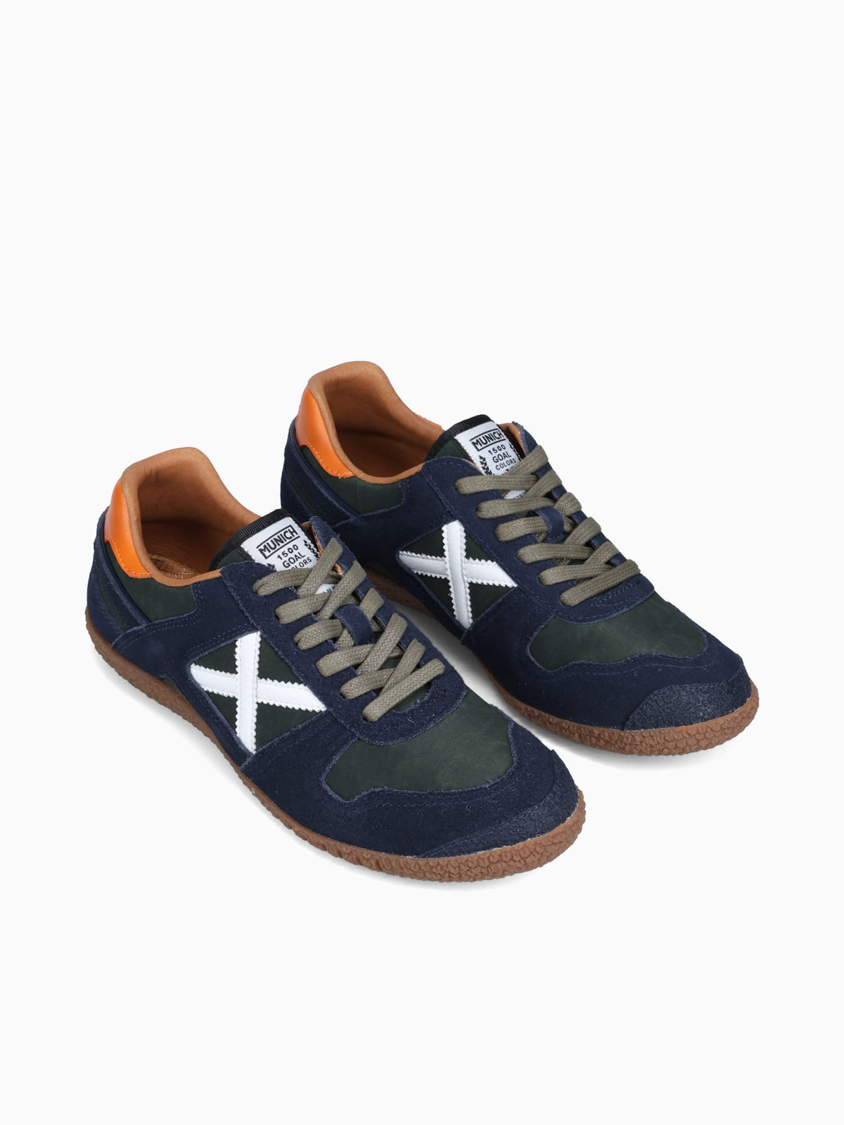 Goal Navy Verde Naranja suede Fabric Navy / 40 / M
