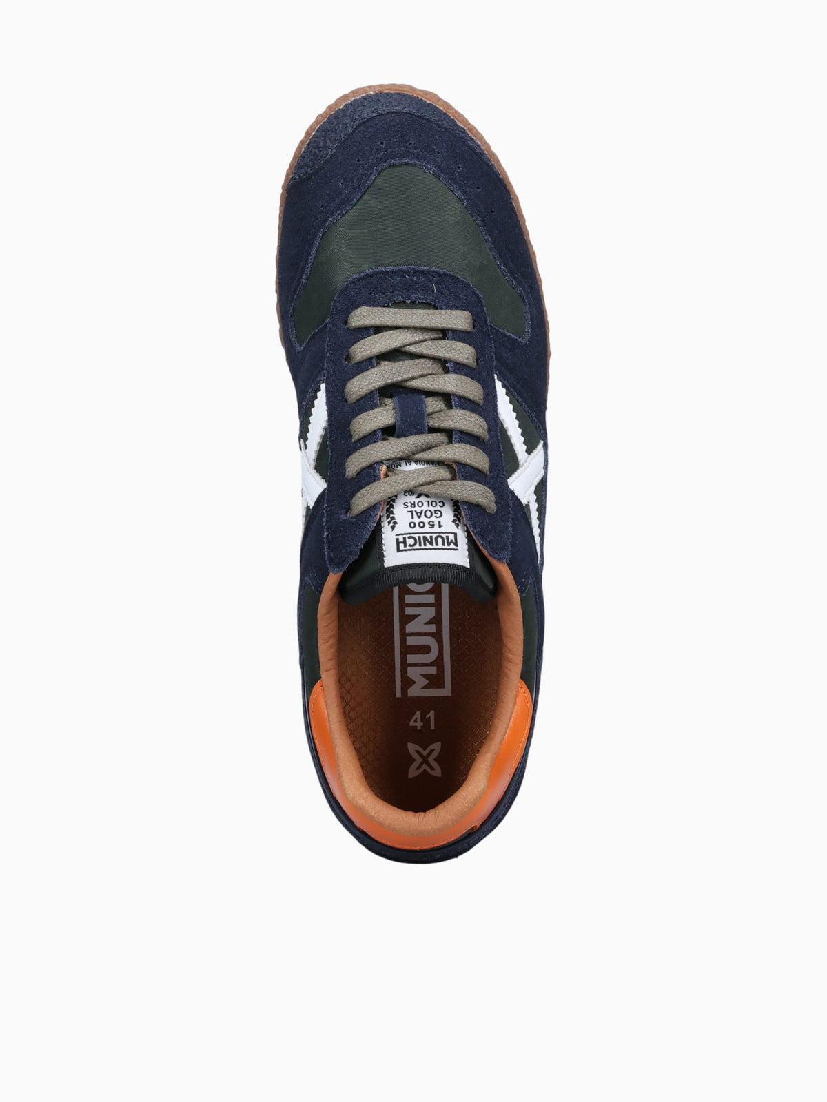Goal Navy Verde Naranja suede Fabric Navy / 40 / M