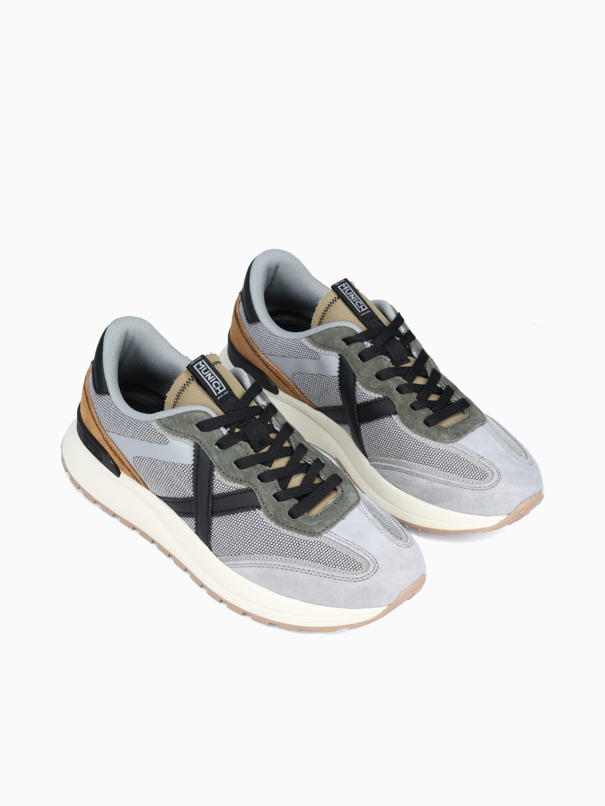 Dynamix Gris Verde Tan suede Mesh Grey / 40 / M