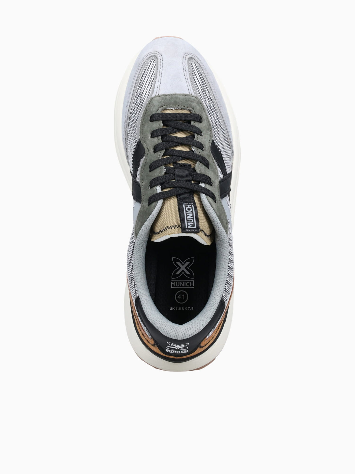 Dynamix Gris Verde Tan suede Mesh Grey / 40 / M