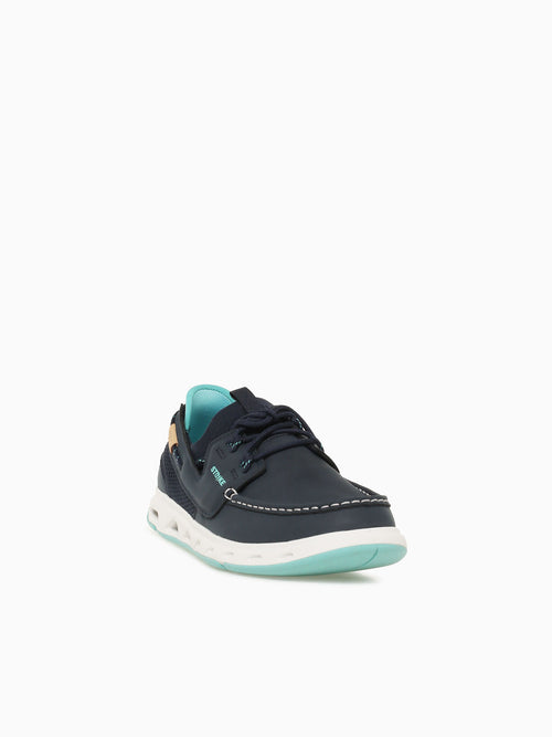 Silvertip Boat Navy Leather Textile Navy / 7 / M
