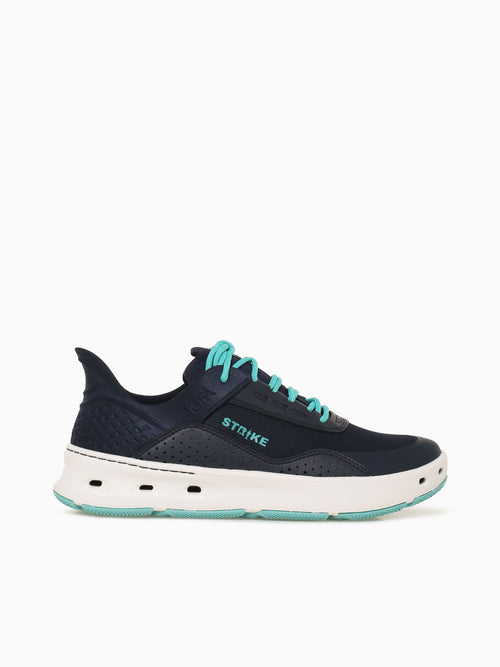 Bluefin Lace Navy Blue leather Textile Navy / 7 / M