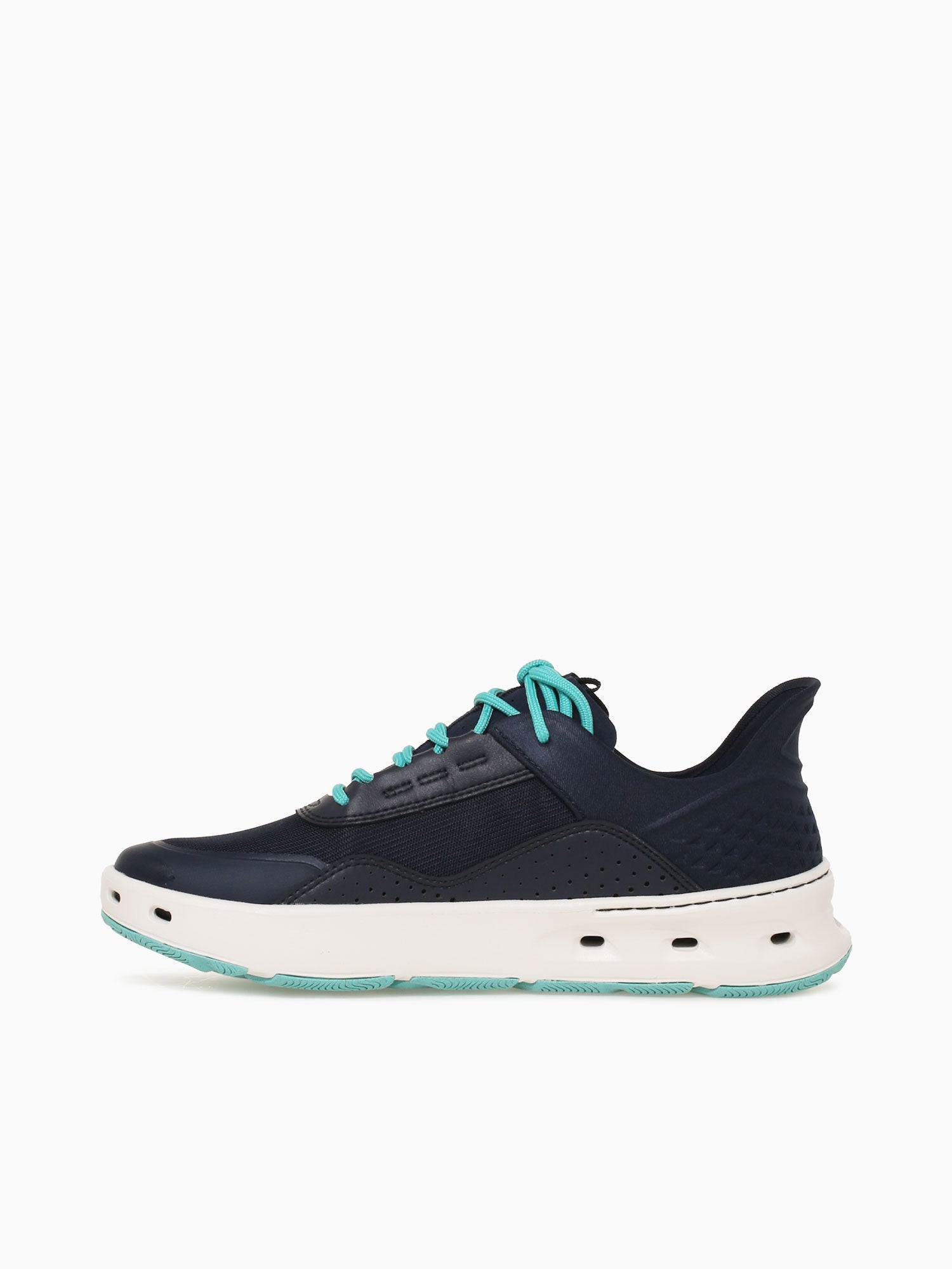 Bluefin Lace Navy Blue leather Textile Navy / 7 / M