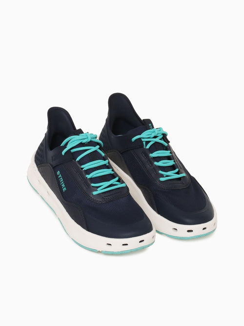 Bluefin Lace Navy Blue leather Textile Navy / 7 / M