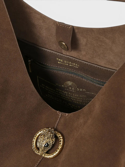 Chelsea Lg Shoulder Bag Dark Brown Brown