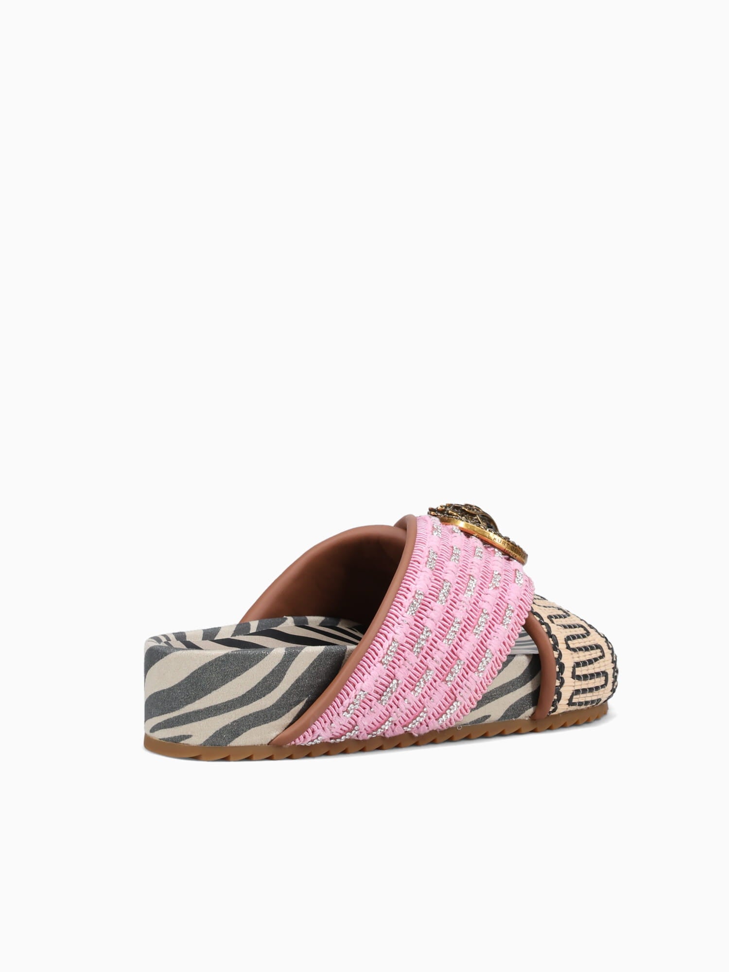 Chelsea Cross Strap Pink Combo Fabric Pink / 5 / M