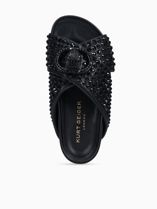 Chelsea Cross Strap Dr Black Fabric Black / 5 / M