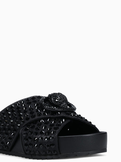 Chelsea Cross Strap Dr Black Fabric Black / 5 / M