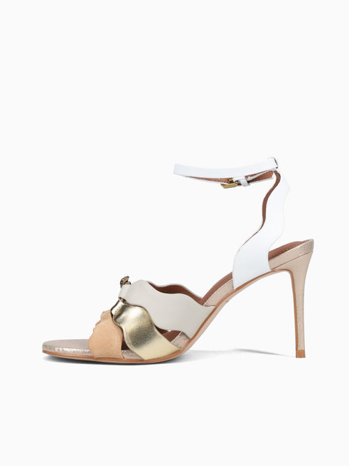 Sun Wave Sandal Gold Combo Leather Gold / 5 / M